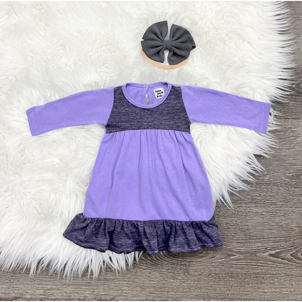 Lake Park Kids Purple Long Sleeve Dress Size Newborn